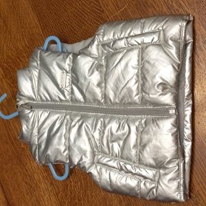 DKNY Silver Puffy Vest 2T